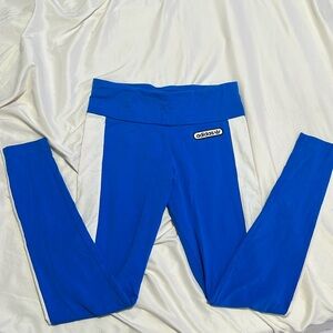 3/$40 Adidas Vintage Looking Blue and White Tights medium